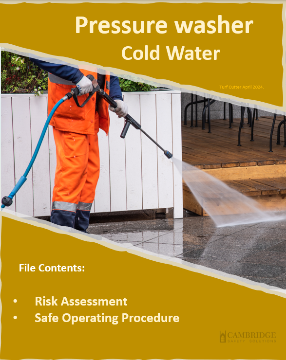 Pressure Washer (Cold Water) - Risk Assessment